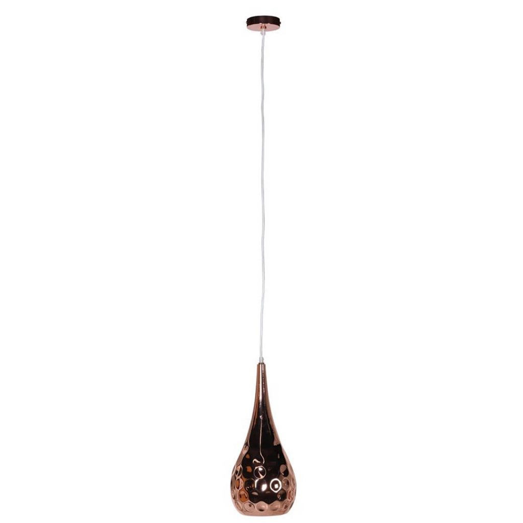 KEN082 Hammered Copper Effect Pendant Light