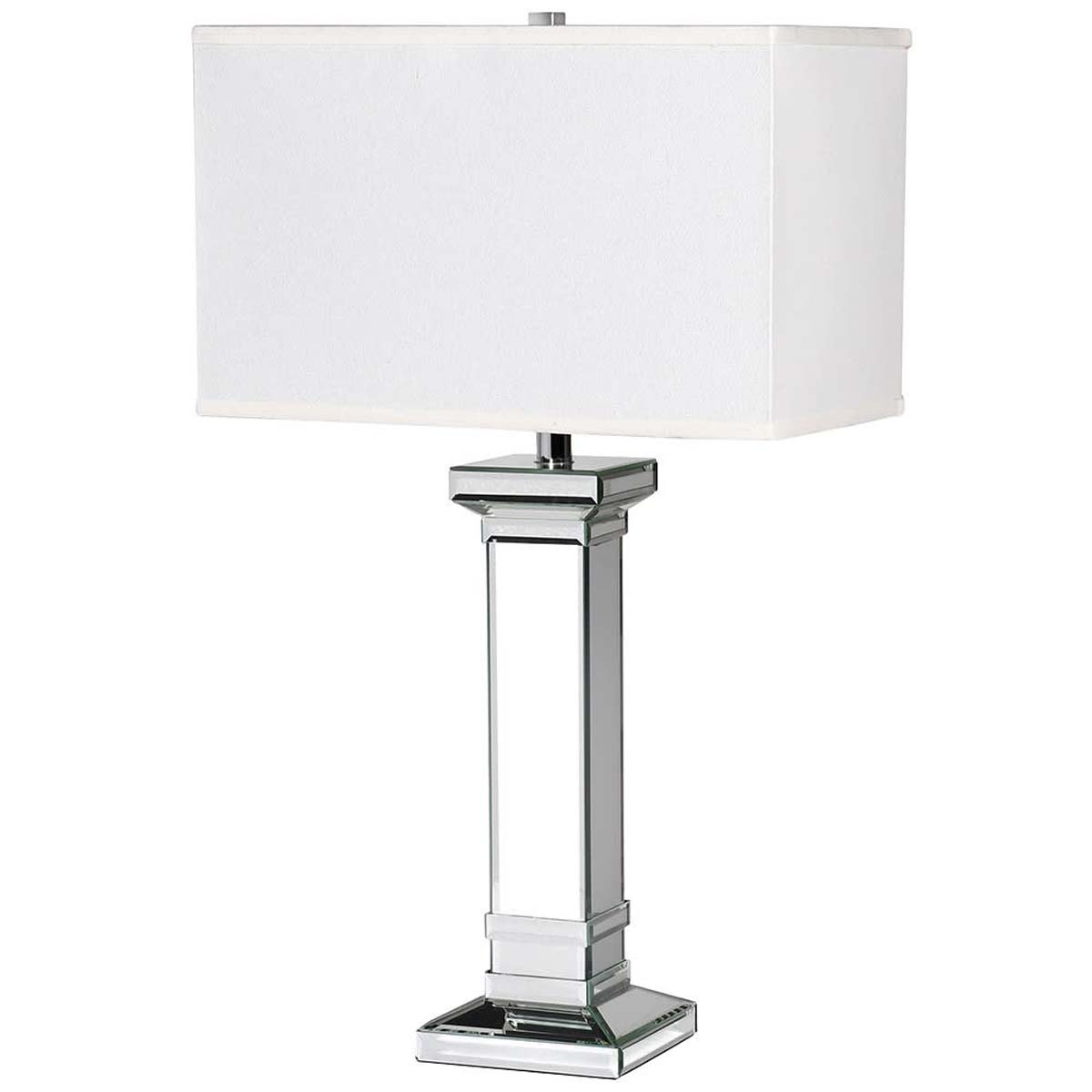 MX157 Square Glass Column Table Lamp Interior Flair