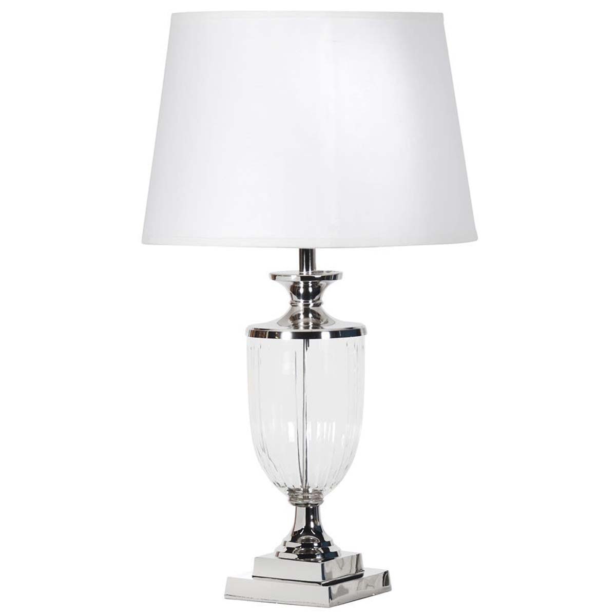 Tall Silver Glass Urn Table Lamp, Tall Table Lamps For Living Room Uk