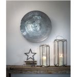 16SS06 Large Silver Ornament Wall Art