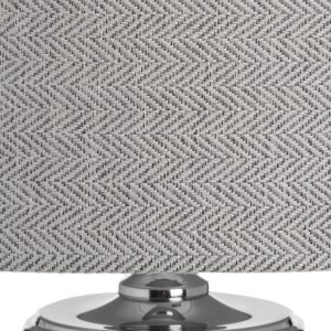17596-b Elegant Glass Vase Grey Table Lamp
