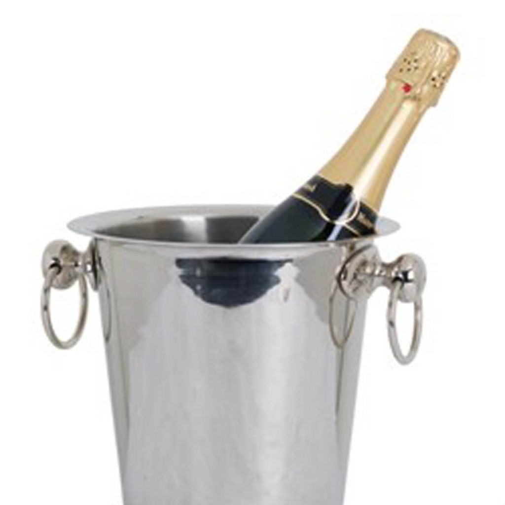 Silver Champagne Bucket on Stand Interior Flair