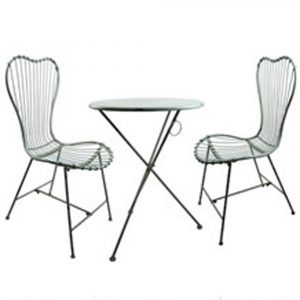 1018 a Vintage Style Blue Bistro Set