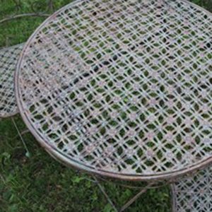 1021 b Green Rust Effect Bistro Set