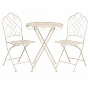 1024 a Vintage Style Cream Bistro Set