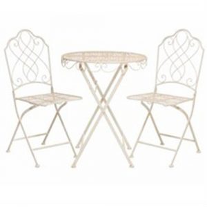 1024 a Vintage Style Cream Bistro Set