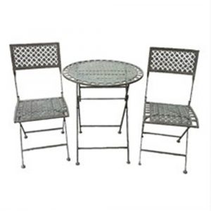 1030 a Antique Blue Rust Effect Bistro Set