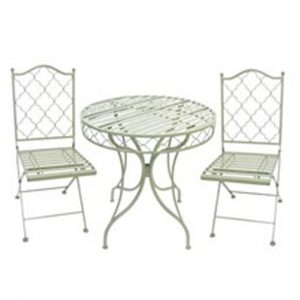 1037 a Moroccan Style Sage Green Bistro Set