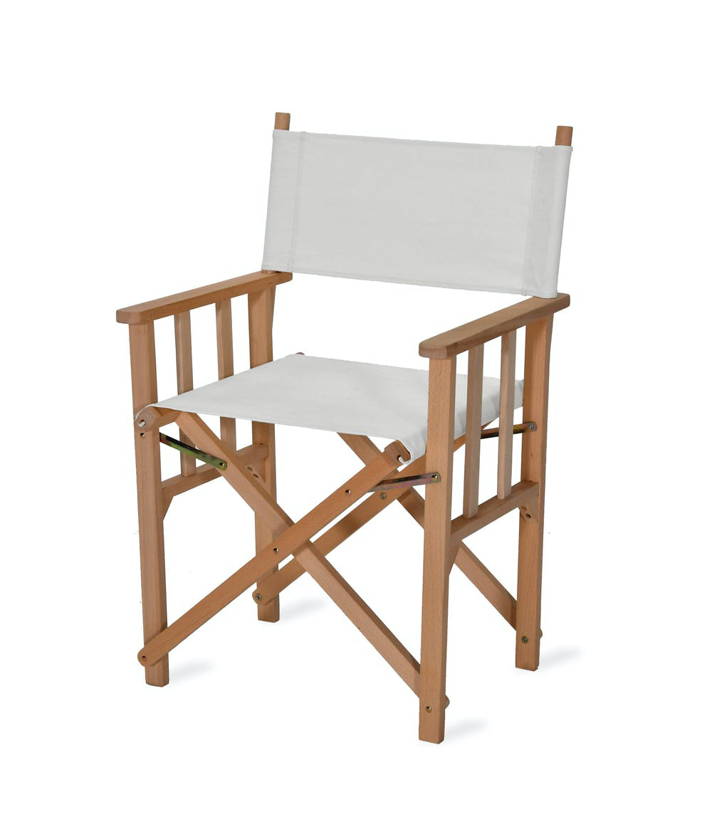 DCBE01_Ivory Canvas Garden Directors Chair Interior Flair