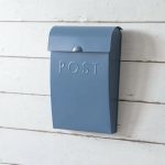 PPLB01 Lulworth Blue Steel Wall Post Box