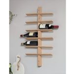 WROA02 a Oak 12 Bottle Wall Wine RackWROA02 a Oak 12 Bottle Wall Wine Rack