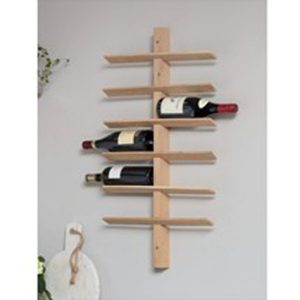 WROA02 a Oak 12 Bottle Wall Wine RackWROA02 a Oak 12 Bottle Wall Wine Rack