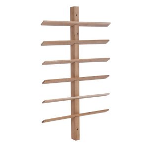 WROA02_Oak 12 Bottle Wall Wine Rack