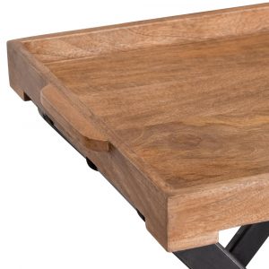 21121-a Large Grey Folding Butlers Table