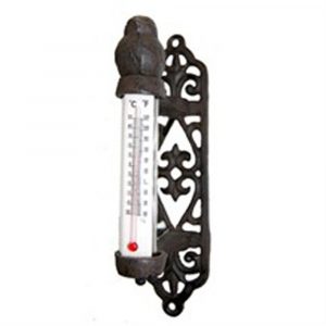 3661 Garden Bird Ornate Wall Thermometer