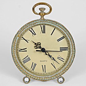 4825 Vintage Style Gold Round Clock