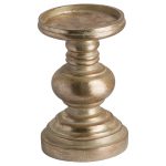 19821 Antique Brass Effect Candle Holder