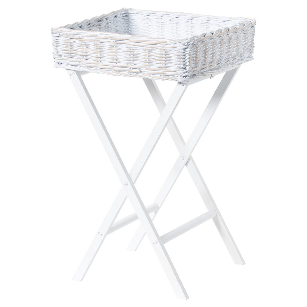 21316 Large White Basket Butlers Tray
