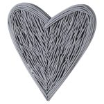 21426 Grey Willow Branch Wall Heart