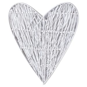 21427-b Large White Willow Branch Heart