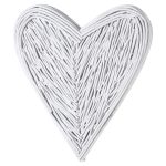 21429 White Willow Branch Wall Heart