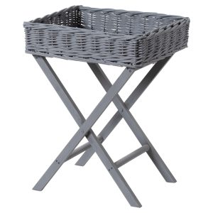 21431 Large Grey Basket Butlers Tray