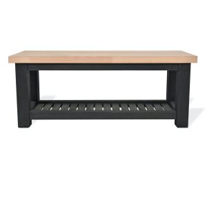 Black Grey Hall Storage Bench