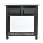 Black Indoor Outdoor Potting Bench