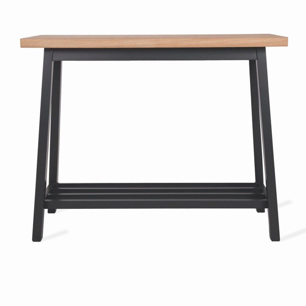 Dark Grey Oak Console Table Interior Flair