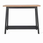 Dark Grey Oak Console Table