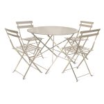 Large Clay Taupe Bistro Set