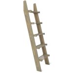 Natural Grey Slatted Shelf Ladder