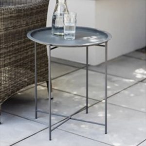 RDCO03 a Dark Grey Round Bistro Table