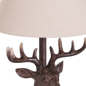 20694-a Country Style Stag Table Lamp