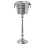 22023 Large Silver Freestanding Champagne Cooler