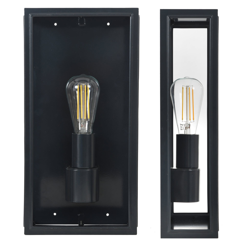 Black Outdoor Wall Light Lantern