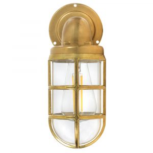 Brass Outdoor Wall Down Light