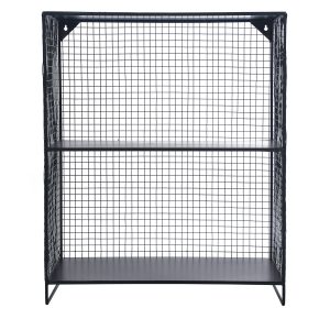 Charcoal Grey Wire Storage Unit