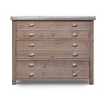 Grey Brown Architect's Drawer Unit