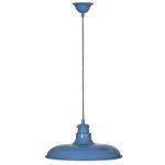 LALB03 Traditional French Style Blue Pendant Light