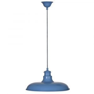 LALB03 Traditional French Style Blue Pendant Light