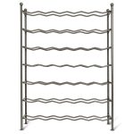 Large Grey 42 Bottle Wine Rack