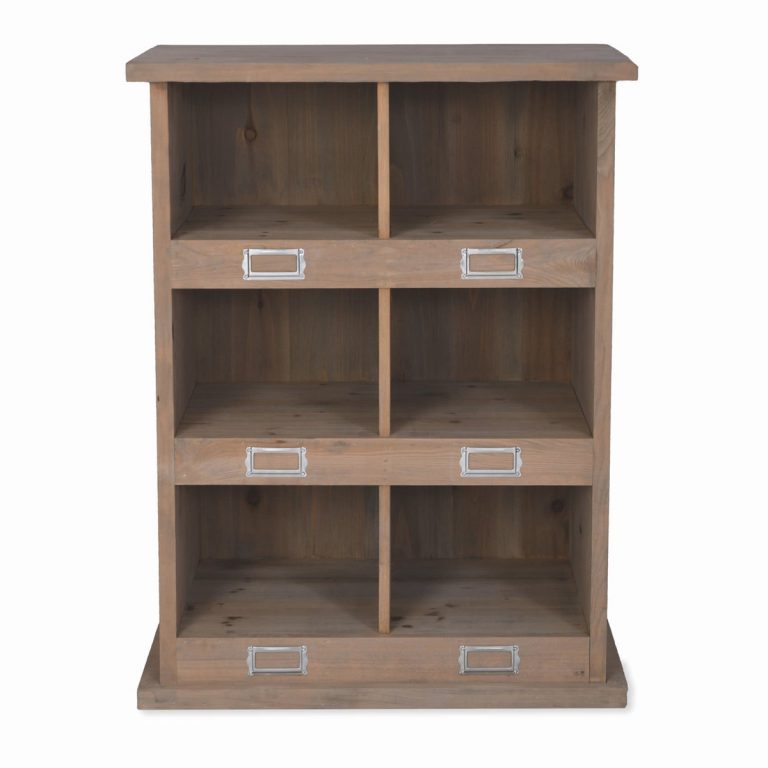 Natural Brown Wooden Shoe Locker Interior Flair