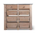 Pale Grey Brown Indoor Drawer Unit