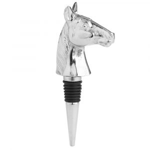 20092 Silver Nickel Horse Bottle Stopper