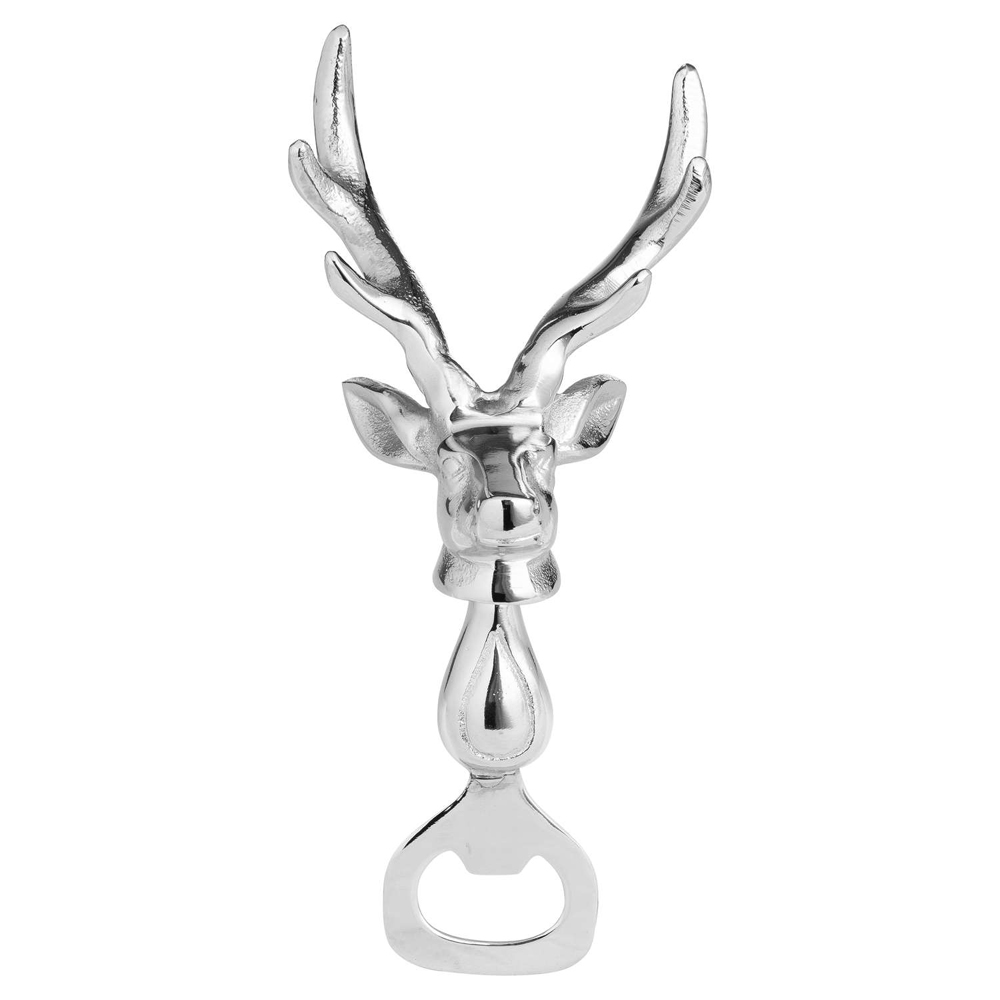 20269 Silver Stag Head Bottle Opener