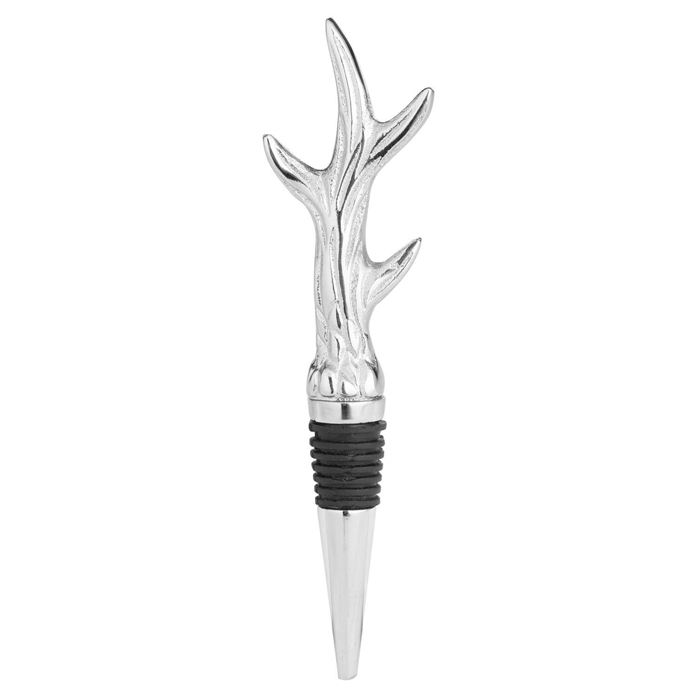 20273 Silver Antler Bottle Stopper