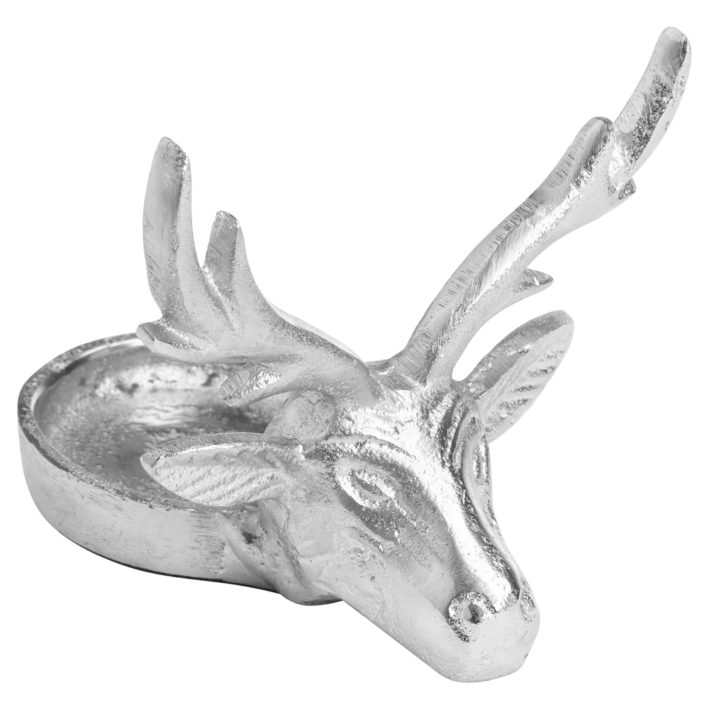 21341 Silver Stag Tea Light Holder