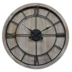 21642 Extra Large Wooden Black Clock