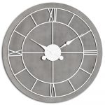 21646 Extra Large Wooden Grey Clock